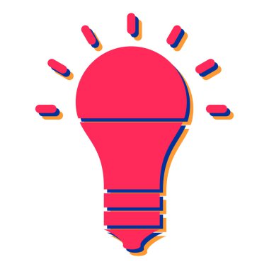 ampul simgesinin vektör illüstrasyonu