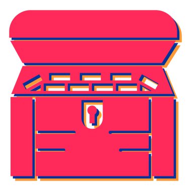 Çekmecelerin modern simgesinin vektör illüstrasyonu