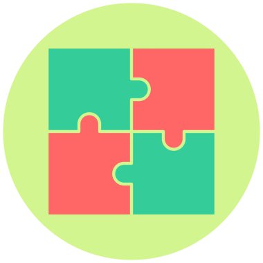 Bulmaca. Web simgesi basit illüstrasyon