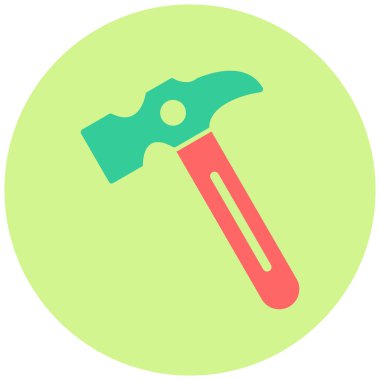 Çekiç. Web simgesi basit tasarım