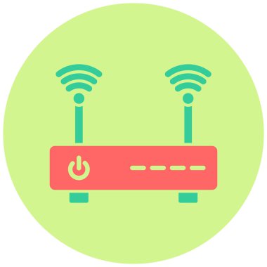 Wi-fi yönlendirici. Basit resimleme