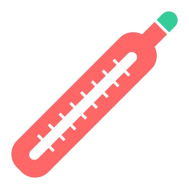 termometre simgesi, vektör illüstrasyonu basit tasarım 