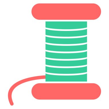 İplik. Web simgesi basit illüstrasyon