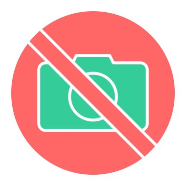 kamera simgesi vektör illüstrasyonu