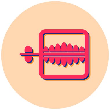 Gıda ve sağlık simgesinin vektör illüstrasyonu