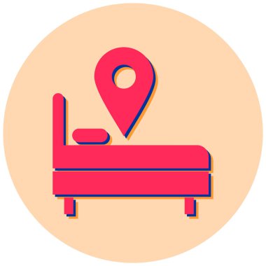 konum. Web simgesi basit illüstrasyon