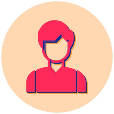 avatar. Web simgesi basit illüstrasyon