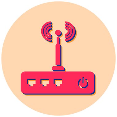 Yönlendirici. Web simgesi basit illüstrasyon