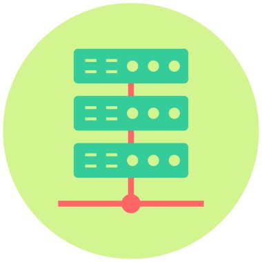 Sunucu. Web simgesi basit tasarım