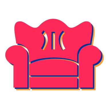 kanepe ikonu vektör illüstrasyonu