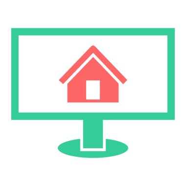 ev vektörü simgesi modern basit illüstrasyon