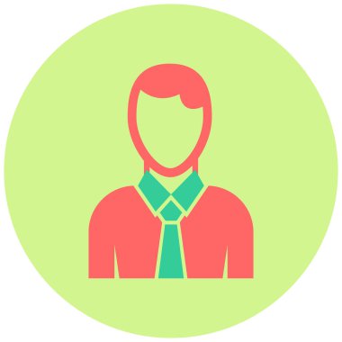 Çalışan. Web simgesi basit illüstrasyon