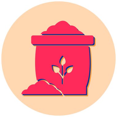 Bitki. Web simgesi basit tasarım