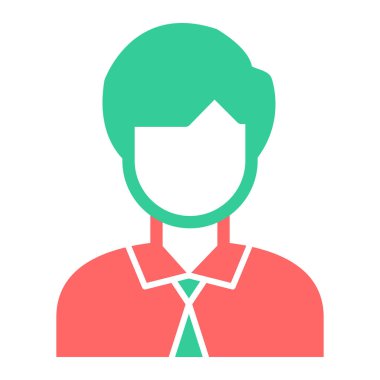 avatar. Web simgesi basit illüstrasyon