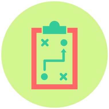 Strateji Simgesi Vektör illüstrasyonu