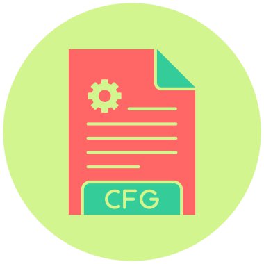 dosya biçimi simgesi, vektör illüstrasyonu