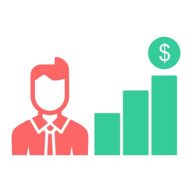 İş simgesi. Düz tasarım