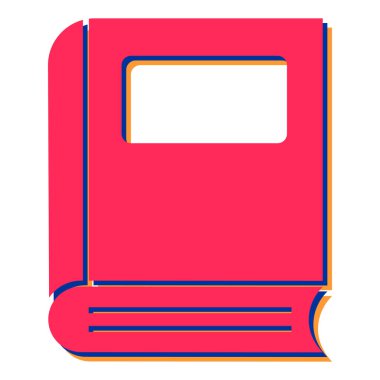 Kitap ikonu. Web tasarımı ve uygulaması için kitap izometrik vektör sembolü