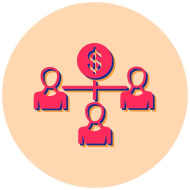 iş yönetimi düz vektör simgesi