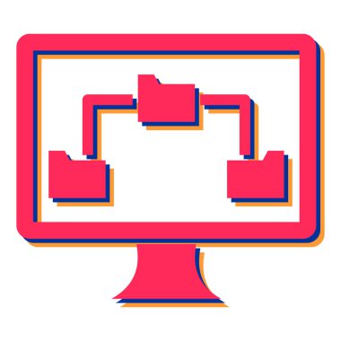 bilgisayar ağ vektör çizimi tasarımı