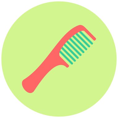 Saç tarağı. Web simgesi basit tasarım