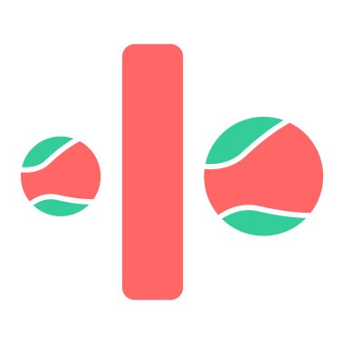 Bir tenis topunun vektör çizimi