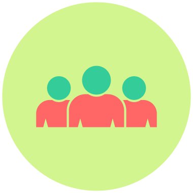 İnsanlar simge modern basit illüstrasyon vektörü