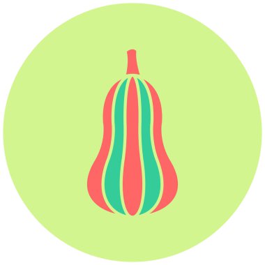 Kabak. Web simgesi basit illüstrasyon