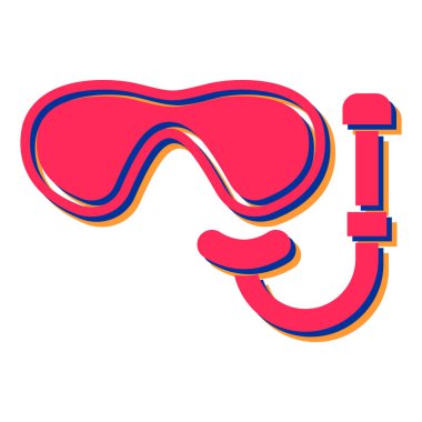 şnorkel simge vektör çizim