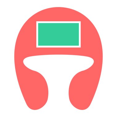 Modern b 'nin vektör illüstrasyonu kadın ikonundan yoksun