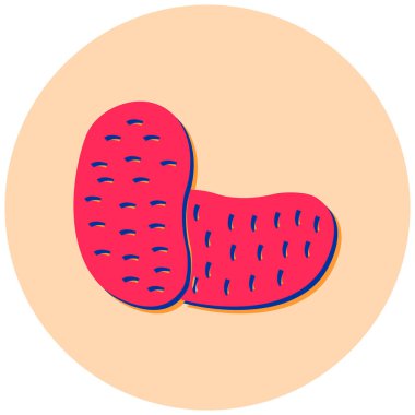 Muz. Web simgesi basit illüstrasyon