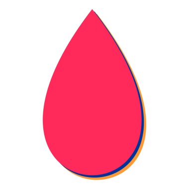 Su ikonu vektör çizim tasarımı damlası