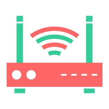 router vektör simgesi modern basit tasarım