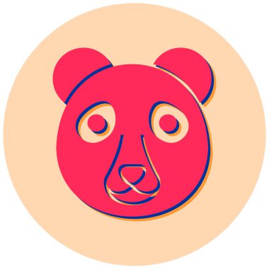 Yüz ifadesi. Basit tasarım