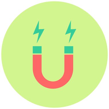 Mıknatıs Web simgesi basit illüstrasyon