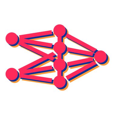 Molekül ve bağlantı yapısı. vektör illüstrasyonu