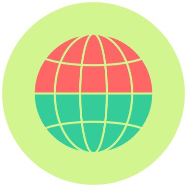 İnternet sitesi. Web simgesi basit illüstrasyon