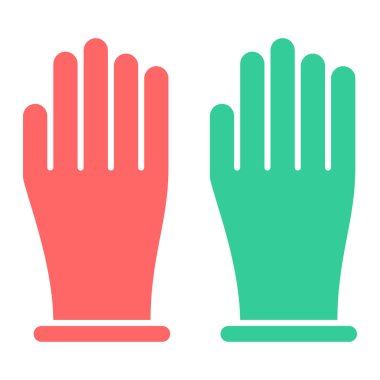 Eldiven. Web simgesi basit illüstrasyon