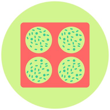 Kurabiye pişirmek. Web simgesi basit illüstrasyon