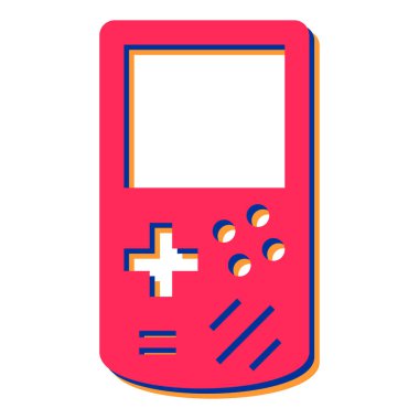 Oyun konsolu joystick vektör illüstrasyon tasarımı