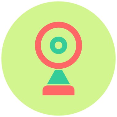 Webcam simgesinin vektör illüstrasyonu