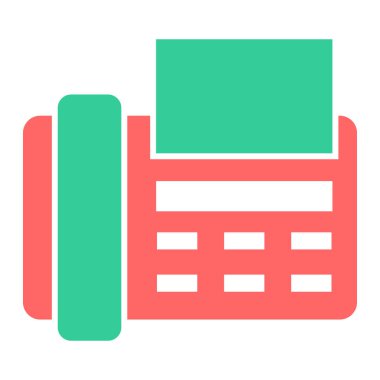 Yazıcı. Web simgesi basit illüstrasyon