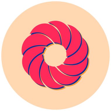 Deniz kabuğu simgesi. vektör illüstrasyonu