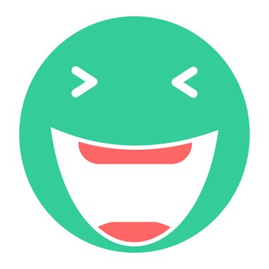 Yüz ifadesi. Web simgesi