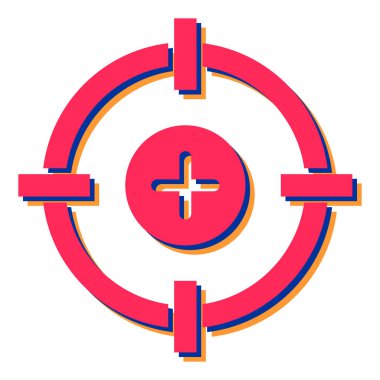 hedef simge vektör illüstrasyonu