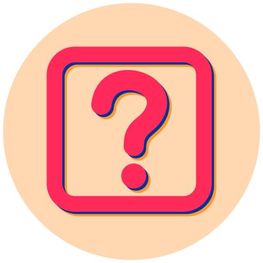 Soru işareti. Web simgesi