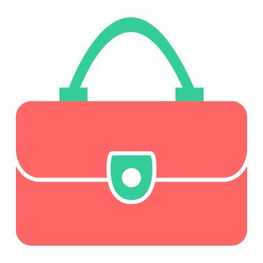 Çanta. Web simgesi basit illüstrasyon