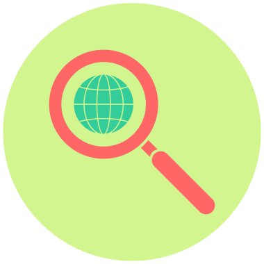 Ara. Web simgesi basit illüstrasyon