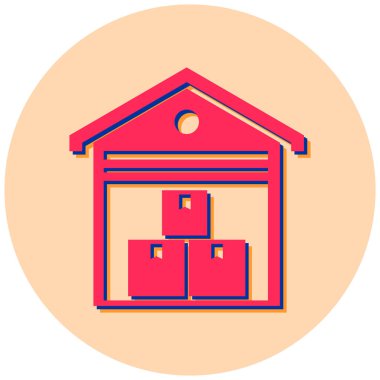 taşıyıcı vektör düz simge