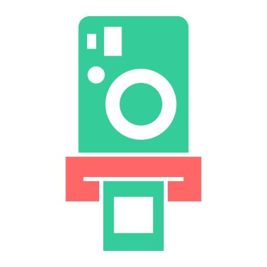 Kamera. Web simgesi basit illüstrasyon